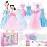 AHCo. Fashion Designer Kit with 5 Mannequins & 2 Models, Arts and Crafts Kit for Girls, Sewing Kit for Kid Ages 8-12, Girls Gift Age 6 7 8 9 10 11 12