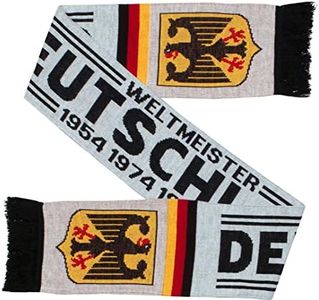 Euroscarves Germany Deutschland Soccer Knit Scarf (White, Matches Jersey)