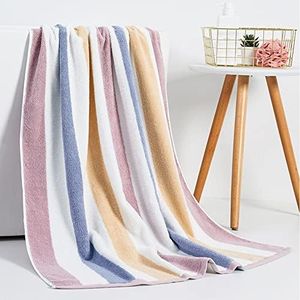DUUKOA Bath Towel Large Thick Cotton Bath Sheets Household Beach Swimming Pool Towels Absorbent 35x71 inch（90x180 cm） (Purple)