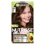 Garnier Nutrisse Ultra Color, Permanent Hair Dye, Vibrant Long-Lasting Colour, Vegan Formula, Nourished Hair, Protects Hair Against Dryness, 500 Medium Brown, 1 Application, Packaging May Vary