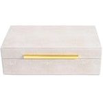 SYYSY Ivory Shagreen box Faux Leath