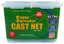 Fitec RS750-L Super Spreader Cast Net Clear 4' Radius, 3/8" mesh, 3/4 Lb Lead WTS