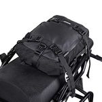 Rhinowalk Motor Pannier Bag 10/20/30L Multifunctional Waterproof Rear Rack Trunk Motorcycle Seat Bag, Black 10L