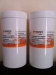 TWO 250gram TUBS OF STERILISER CLEANER FOR HOMEBREW BEER WINE EQUIPMENT ETC