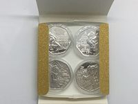 50p RM 2018/2019 Paddington Bear Set of 4 x Coins,St Paul's,Tower,Palace & Station,Uncirculated from sealed bag in capsules