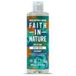 Faith In Nature Natural Coconut Body Wash, Hydrating, Vegan and Cruelty Free, No SLS or Parabens, 400 ml