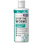 Dog and Cat Dewormer - 4 oz of Wormer Liquid to Paralyze and Expel Roundworms - Kitten and Puppy Dewormer