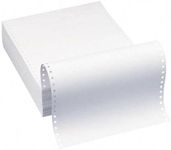 Alliance Continuous Computer Paper, 9.5 x 11, Blank Clean Perforated Edge 1-Part, 92 Bright, 20 lb, 2,300 Sheets (SKU 777143) - Made In The USA