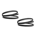 954-04195A Snow Thrower Belts for MTD（2Pcs）, Cub-Cadet, Craftsman 754-04195, 954-04195, 1/2-Inch by 37-Inch Replacement Snowthrower Auger Belt,Black（2Pcs）