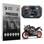 Spartan Shield Digital Meter Screen Protector For APRILIA RS457 || Anti Scratch || Water Resistant || 5 INCH TFT Instrument Cluster Guard || Aprillia RS 457 Bike Console Accessory [Not Tempered Glass]