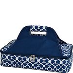 Picnic at Ascot Insulated Casserole Carrier to keep Food Hot or Cold- Trellis Blue