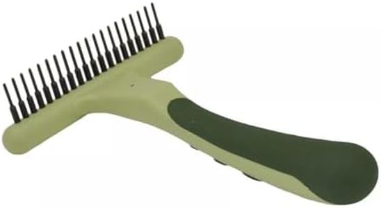 Safari by Coastal Single or Double Row Undercoat Rake for Prevention of Mats in Dogs of All Coat Types