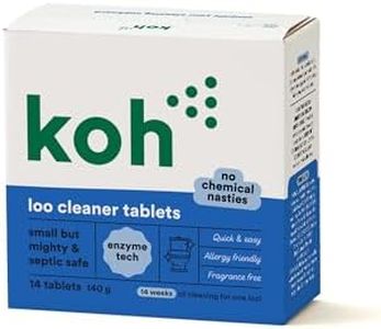 Koh Toilet Bowl Cleaning Tablets | Eco-Certified, Non-Toxic Formula | Removes Stains & Mineral Buildup | Family & Septic Safe