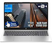 HP 15.6" Business Touchscreen Laptop, Intel Core i3-1315U, with 16GB RAM 512GB SSD, Windows 11 Home, Full-Size Keyboard, Wi-Fi 6, for Home Office and Business Use