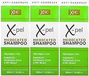 Xpel Medicated Shampoo Treatment for Dandruff Psoriasis Dry Itchy Scalp (3 x 300 millilitres)