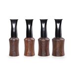 MUXIANG 4 Sizes Set Ebony Wooden Cigar Mouthpiece Tips Portable Cigar Holder (38-42/43-47/48-52/53-57)