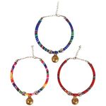 Dog Trust Ethnic Pet Collar with Bell Safety Adjustable Cat Necklace Ethnic Style Cat Collar Pack of 1 pcs