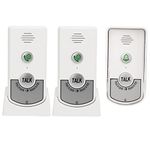 Wireless Voice Intercom Doorbell, 2-Way Intercom Systems for Home Waterproof Door Chime Kit Electronic Home Security Access Control System, for Home Office