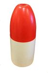 KUFA Sports Floats and Mark Buoy for Crab Pot and Prawn pots (6"x14" Red/White Bullet Float)