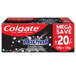 Colgate MaxFresh Toothpaste, Black Gel Paste with Charcoal for Super Fresh Breath, 260gm