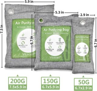 Bamboo Charcoal Air Purifying Bags, 16-Pack – Odor Absorber Deodorizer