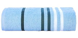 Casa Copenhagen Egyptian Cotton Towels for Bath | Bath Towel - Soft & Absorbent | 500 GSM | 1 Piece Bath Towel for Men/Women | 60 cms x 120 cms - Exotic Collection & Color : Cool Sky Way