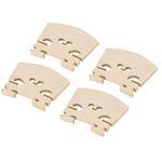 MECCANIXITY 1/2 Violin Bridge Maple Wood Violin Parts for 1/2 Violin, Pack of 4