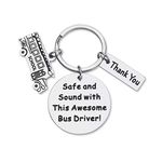 Bus Driver Appreciation Gifts for Him Women Men School Bus Driver Appreciation Thank You Gifts Bus Key Chain Employee Retirement Gifts for Bus Drive Birthday End of School Gifts First Day of School