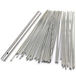 Barbecue Skewers, 100 PCS Stainless Steel Barbecue Skewer BBQ Needle Sticks with Holder for Outings Cooking Tools