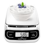 Easy@Home Digital Kitchen Food Scale, Multifunction Food Scale with High Precision to 0.04oz and 11 lbs Capacity, EKS-202