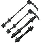 AiTuiTui 1 Pair MTB Quick Release Bicycle Hub, Road Mountain Bike Front & Rear Axle Hollow Shaft Set with Standard Spacing