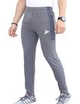 FITINC Men's Slim Fit Polyester Track Pants (fitDSPg108m_Grey_M)