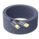 USB Printer Cable 25ft, TAISUSAN USB A to B Printer Cable, High Speed Printer Cord for Printers and Scanners-Gray