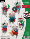 Bucilla Felt Applique Ornament Kit, Night Before Christmas, Set of 6