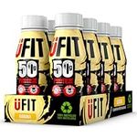 UFIT High 50g Protein Shake, No Added Sugar, Low in Fat, Banana Flavour Ready to Drink, Pack of 8 x 500 ml