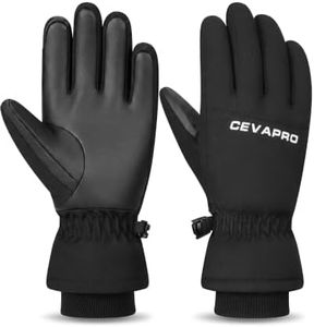 Cevapro Kids Winter Gloves Waterproof Warm Ski Gloves for Boys Girls Youth