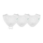 Green Sprouts Baby 222903 Bibs, White, 0-12 Months (Pack of 3)