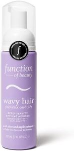 FUNCTION OF BEAUTY Zero Gravity Styling Mousse, 7 oz – Adds Volume + Defines Natural Waves, Frizz Control + Flexible Hold, Lightweight Feel, No Crunch or Stiffness, Heat Protection Up to 450°F