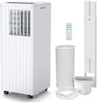  9000 BTU Portable Air Conditioner, 3-in-1 AC Unit with Cooling, Dehumidifier, Fan, 2 Speeds, 24H Timer, Sleep Mode, Remote, Window Kit for Home & Office Up to 300sq.ft [Energy Class a]