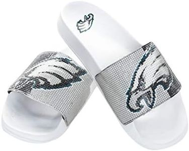 FOCO Philadelphia Eagles NFL Womens Big Logo Rhinestone Slide - M