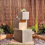 EXPLEASIA Resin Serenity Shower Modern Planter Collection Water Fountain For Home & Garden | Housewarming Gift| Water Fountain