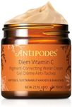 Antipodes Diem Vitamin C Pigment-Correcting Water Cream – Peptide Moisturiser for Glowing Skin – Hyaluronic Acid – Brightening Skin Tone – 60ml