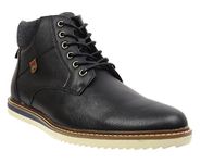 Sergio Italia MENS ANKLE BOOTS FAUX LEATHER BIKER MILITARY ARMY CHUKKA HIGH TOP TRAINERS LACE UP COMBAT SHOES