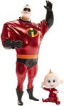The Incredibles 2 Mr.Incredible + Baby Jack Action Figures Pack, 11"