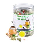 40 Yerba Mate Tea Bag, 3g/bag, Unsmoked Yerba Mate Loose Leaf Tea Packets, from Argentina - Unsweetened Yerba Mate