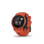 Garmin Instinct 2S, Smaller-sized Rugged Outdoor Watch with GPS, Built for All Elements, Multi-GNSS Support, Tracback Routing and More, poppy