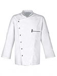 MixStuff Men's White Full Sleeves Medium Chef Coat's (Chef Jacket)