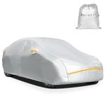 WMCHEYI Car Cover Waterproof All Weather,6 Layers Car Covers for Automobiles, Full Exterior Cover with Zipper, Outdoor SUV Car Cover Sun UV Rain Snow Wind Protection, Fit for 207"(207*75*74 inch)SUV