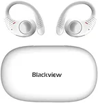 Blackview Open Ear Headphones, Bluetooth Headphones with Ear Hooks, Wireless Earbuds AirBuds 10 Bluetooth 5.3 Open Ear Sports Earphones, IPX7,Dual Microphone, for Running Workout White