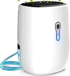 Dehumidifier for Home,Posdry 27 OZ(800ml) Small Dehumidifiers with Drain Hose,Portable Quiet Mini Dehumidifiers for Bathroom, Bedroom, Garage, Closet, RV(260Sq.Ft)